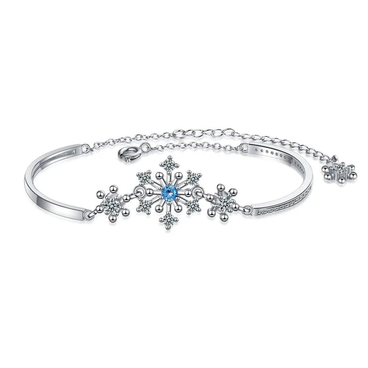 Christmas Snowflake Cubic Zirconia Bracelet-State of Style