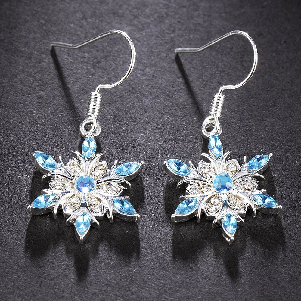 Christmas Snowflake Earrings | Festive Women's Jewellery-State of Style