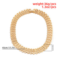 Chunky Statement Necklace | Bold Thick Chain Jewellery-Gold-State of Style