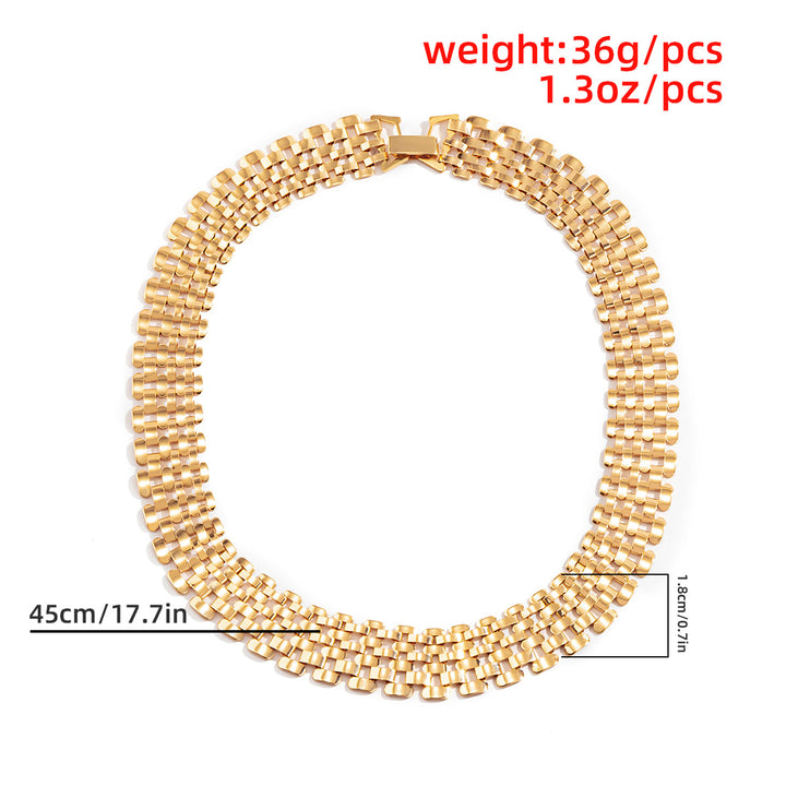 Chunky Statement Necklace | Bold Thick Chain Jewellery-Gold-State of Style