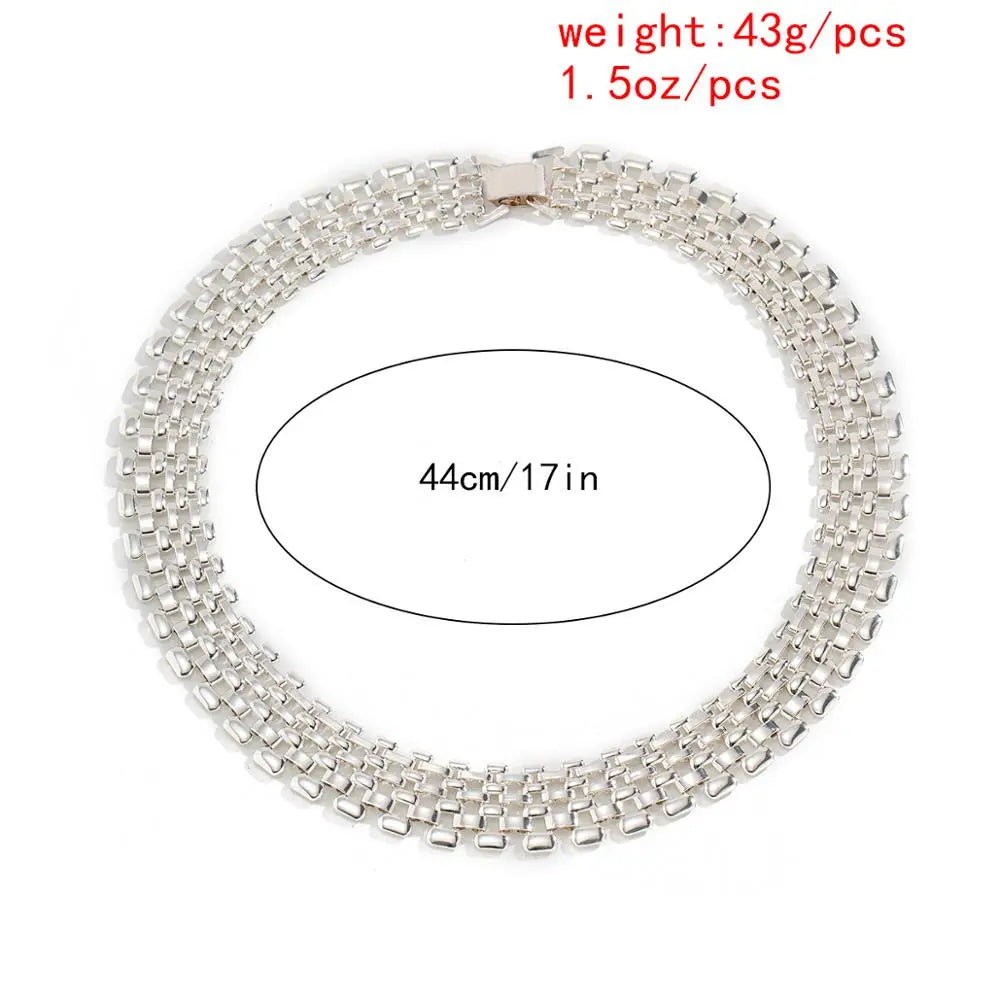 Chunky Statement Necklace | Bold Thick Chain Jewellery-Gold-State of Style