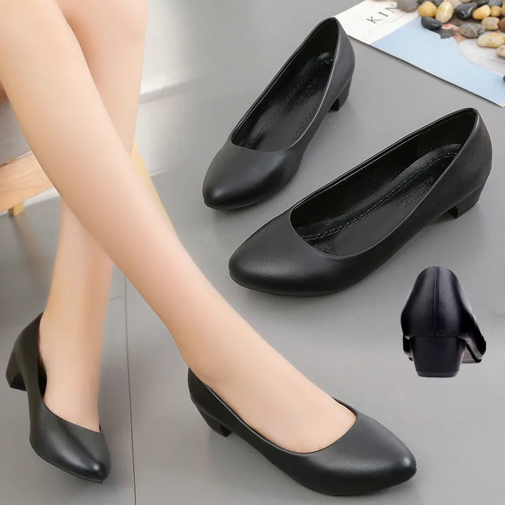 Claire - Orthopedische Elegante Zwarte Pumps-Zwart 3cm-5-State of Style