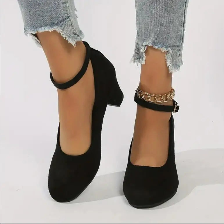 Claire - Orthopedische Zwarte Elegante Pumps-Zwart-35-State of Style