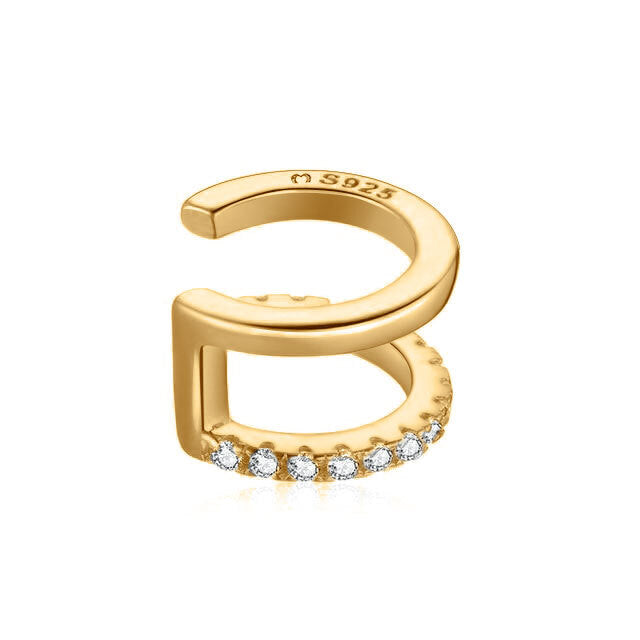 Clara Double Ear Cuff-Gold-State of Style