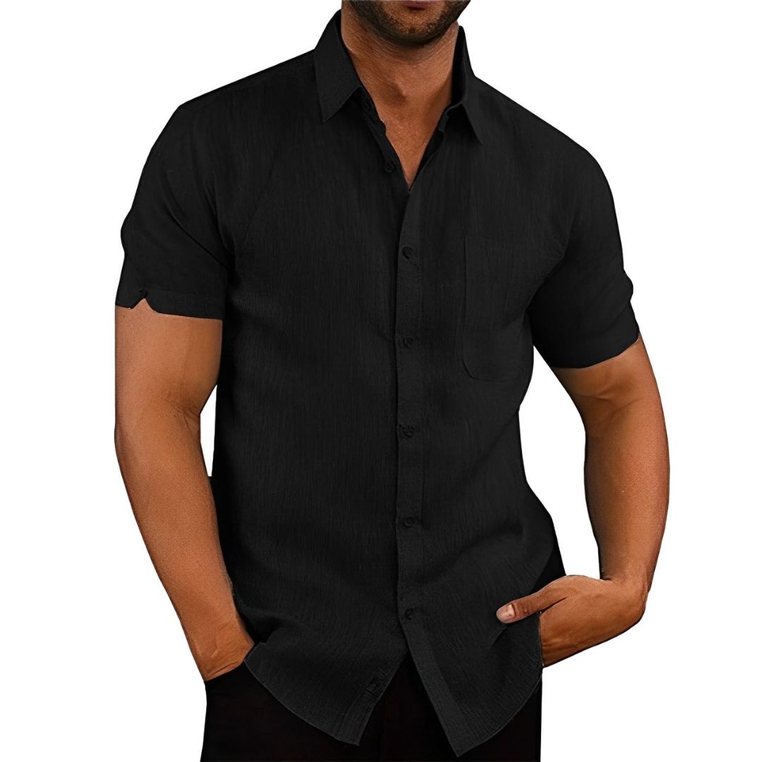 Clark Shirt | Stylish & Breathable-Black-S-State of Style