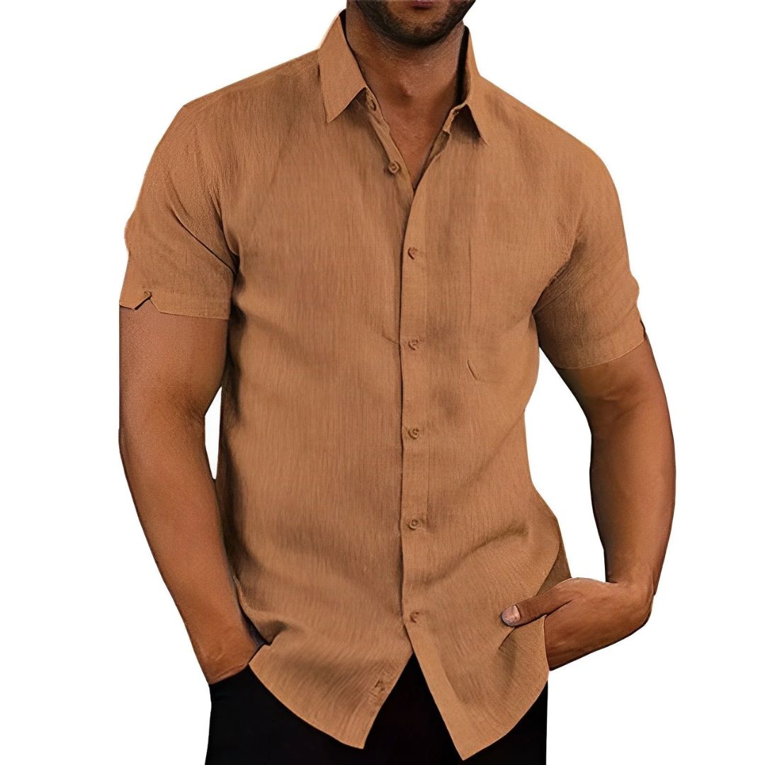 Clark Shirt | Stylish & Breathable-Brown-S-State of Style