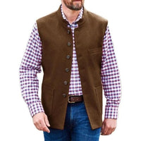 Clark Traditional Vest – Classic Polyester Waistcoat with Modern Appeal-Brown-XS-State of Style