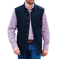 Clark Traditional Vest – Classic Polyester Waistcoat with Modern Appeal-Navy Blue-XS-State of Style