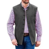 Clark Traditional Vest – Classic Polyester Waistcoat with Modern Appeal-Red-XS-State of Style