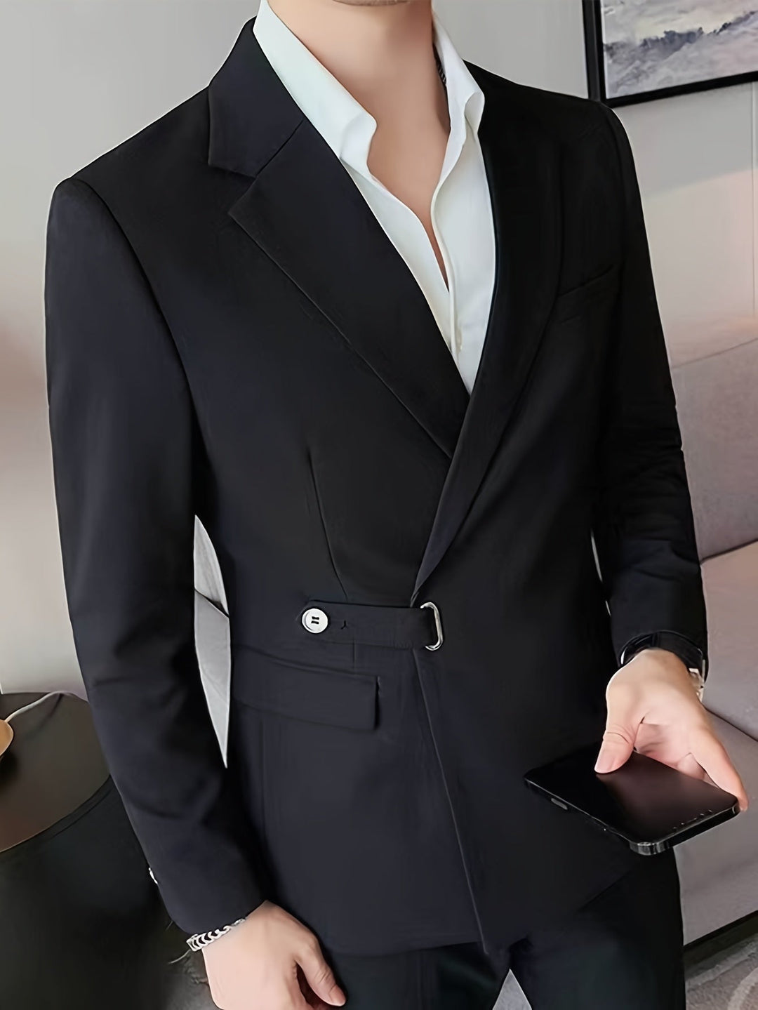 Classic Black Men's Blazer - Lars-S-State of Style