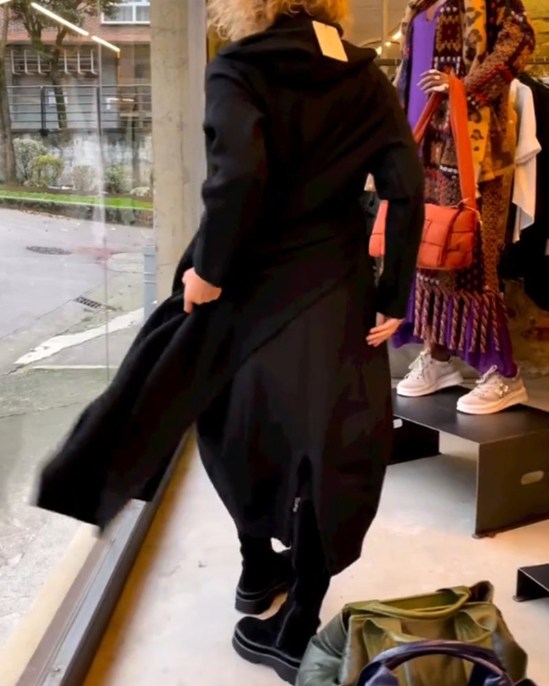 Classic Black Midi Dress - Sofia-S-State of Style