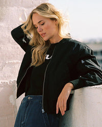 Classic Bomber Jacket - Felicity-Black-S-State of Style