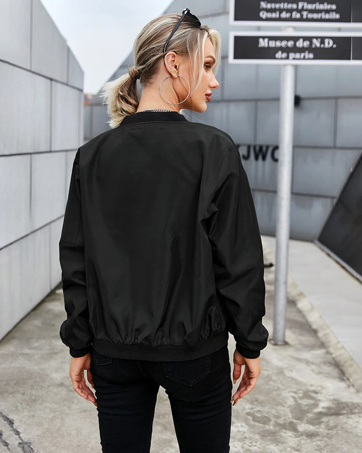 Classic Bomber Jacket - Felicity-Black-S-State of Style