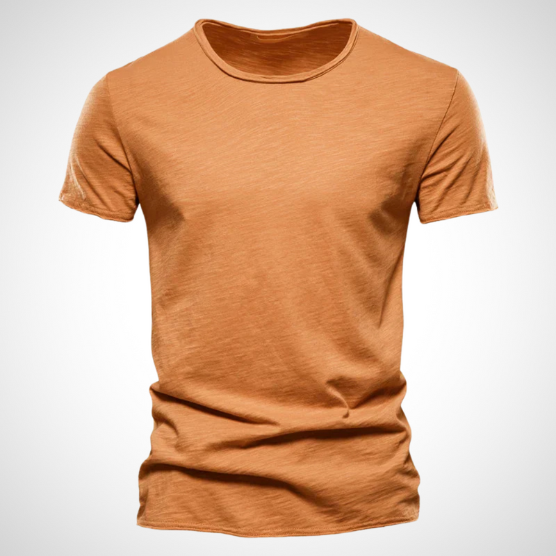 Classic Breathable Cotton Shirt for Men - Marco-Orange-S-State of Style