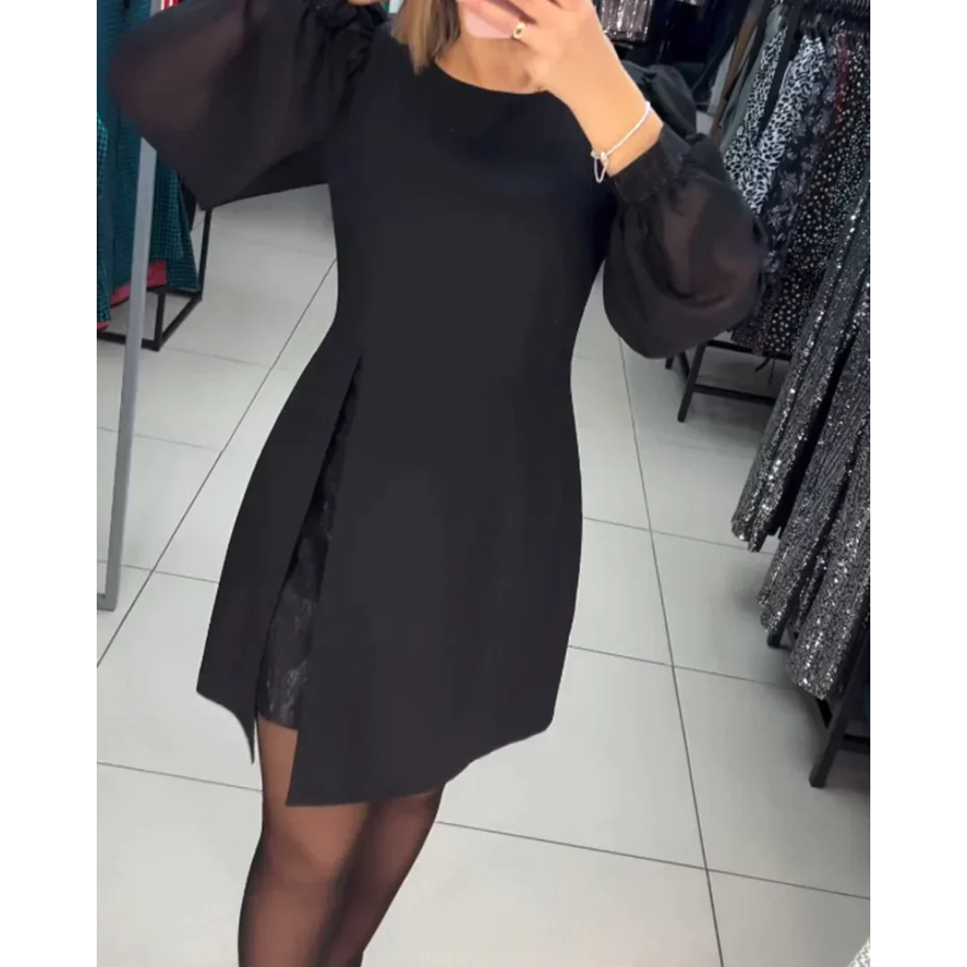 Classic Dress with Long Sleeves - Isabelle-S-State of Style
