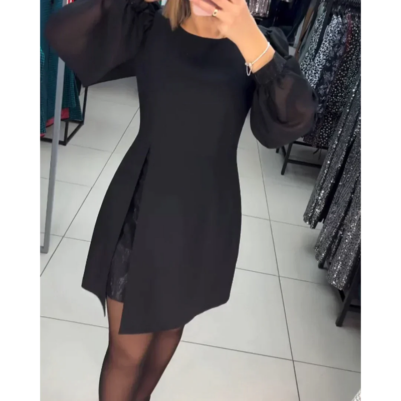 Classic Dress with Long Sleeves - Isabelle-S-State of Style