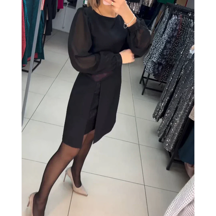 Classic Dress with Long Sleeves - Isabelle-S-State of Style