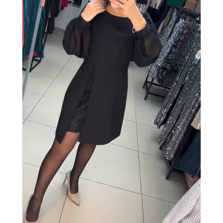 Classic Dress with Long Sleeves - Isabelle-S-State of Style