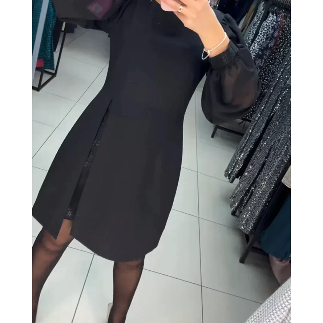 Classic Dress with Long Sleeves - Isabelle-S-State of Style