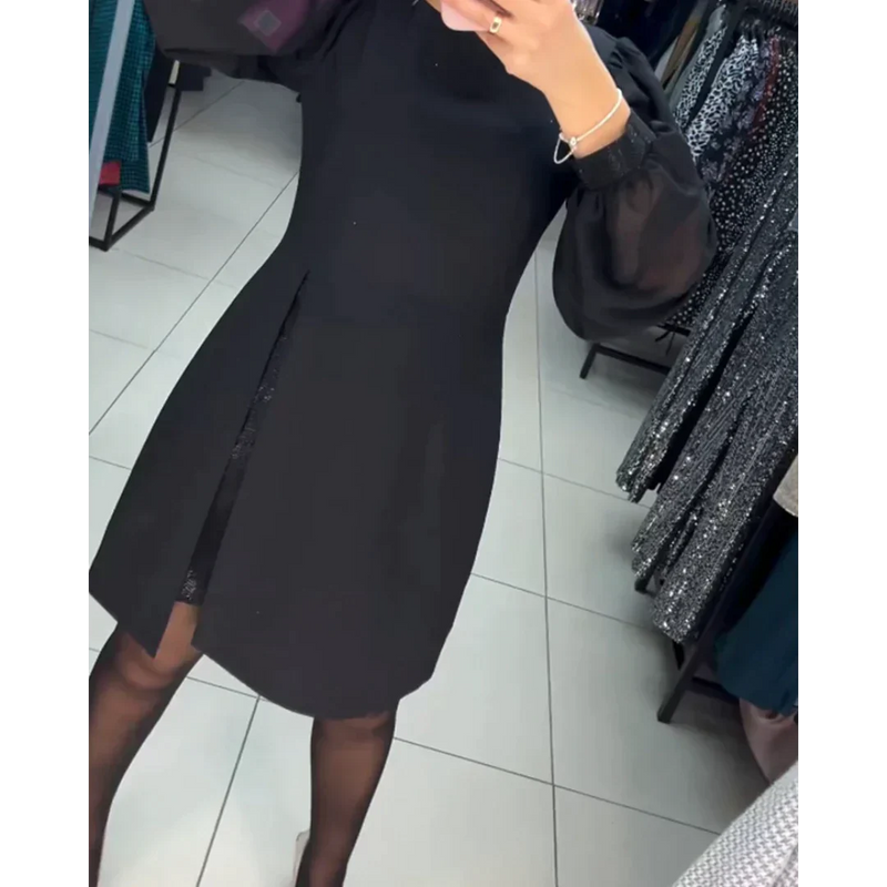 Classic Dress with Long Sleeves - Isabelle-S-State of Style