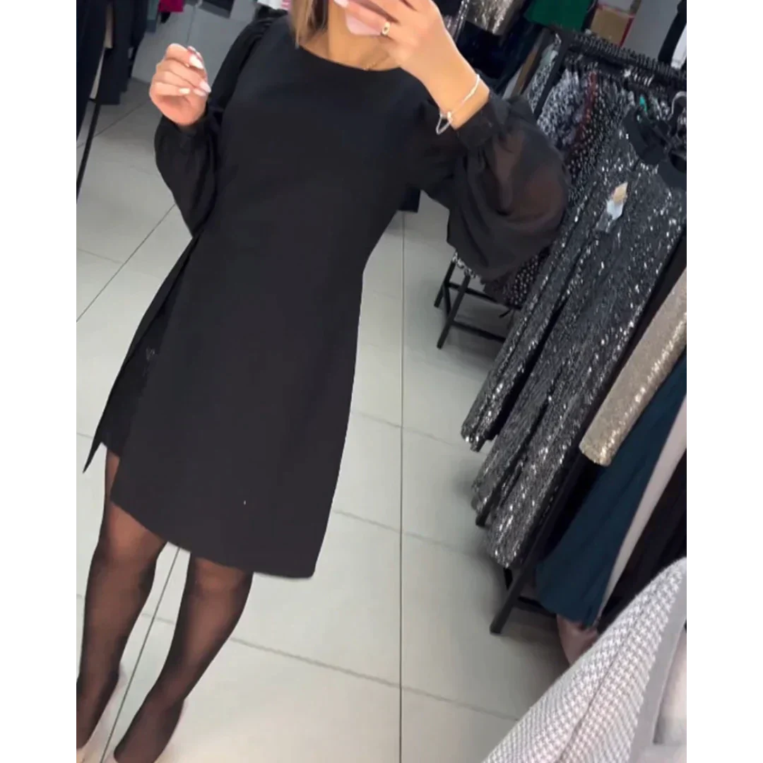 Classic Dress with Long Sleeves - Isabelle-S-State of Style