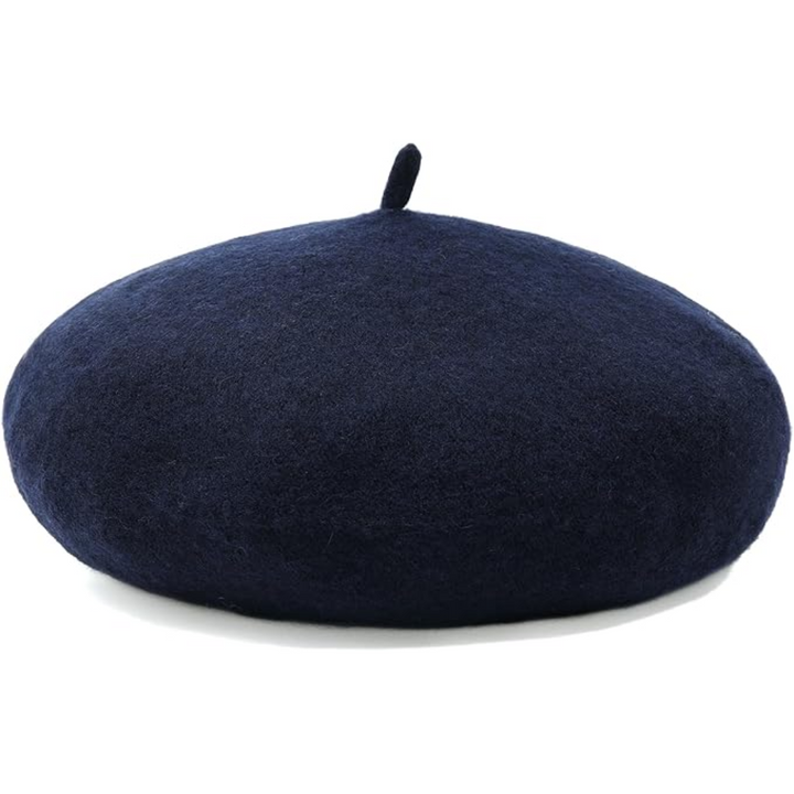 Classic French Wool Beret – Evelyne-Dark green-State of Style