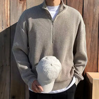 Classic Half-Zip Men’s Sweater - Arthur-Grey-XS-State of Style