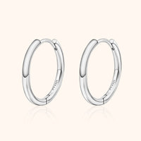 Classic Hoops - Aurina-1.19 cm-Silver-State of Style