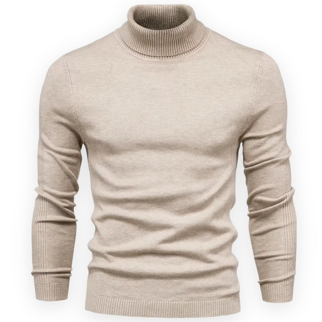 Classic Knitted Men's Sweater - Valen-Black-S-State of Style