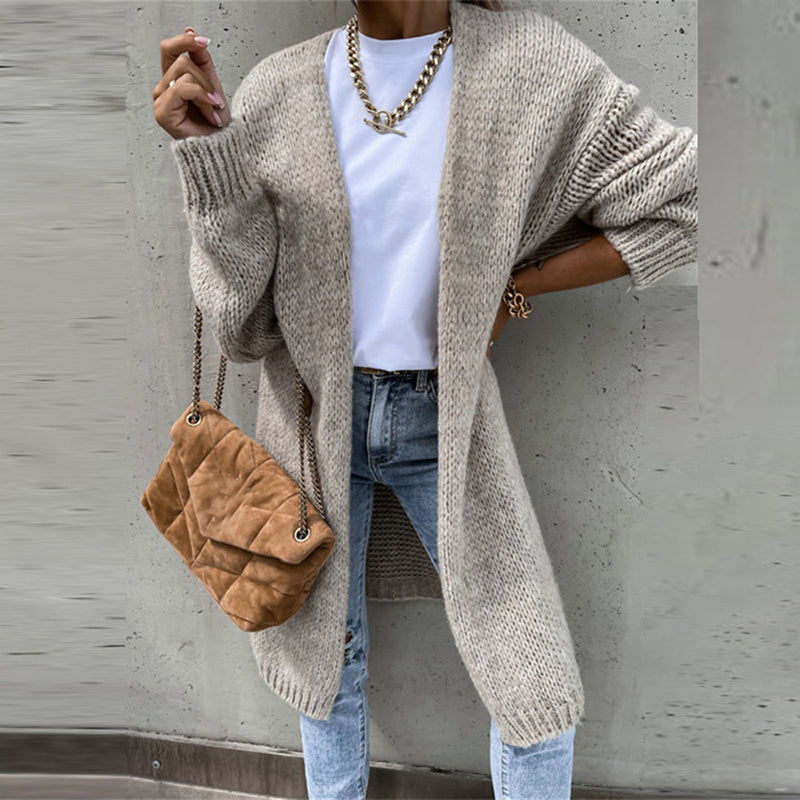 Classic Ladies Cardigan - Camile-Beige-S-State of Style