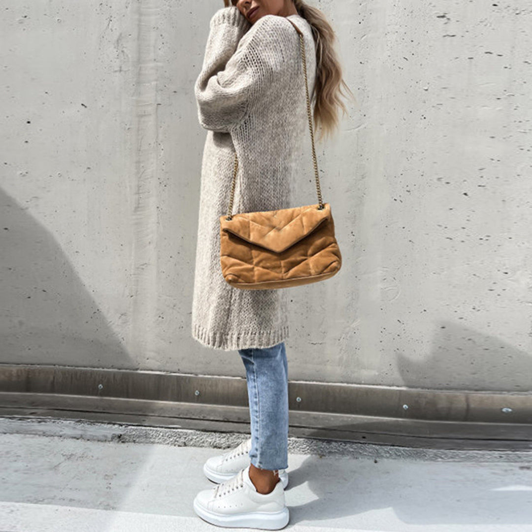 Classic Ladies Cardigan - Camile-Beige-S-State of Style