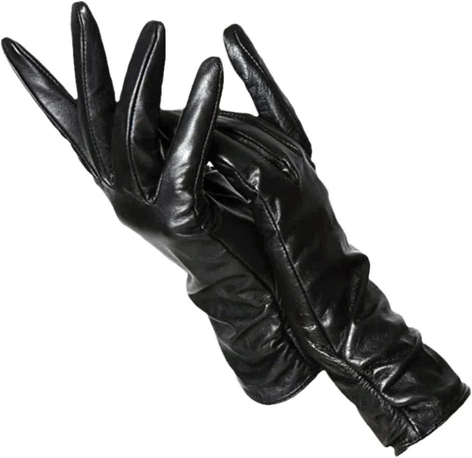 Classic Leather Women's Gloves - LuxLeather-Black-S-State of Style
