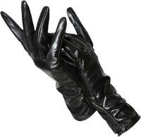 Classic Leather Women's Gloves - LuxLeather-Black-S-State of Style