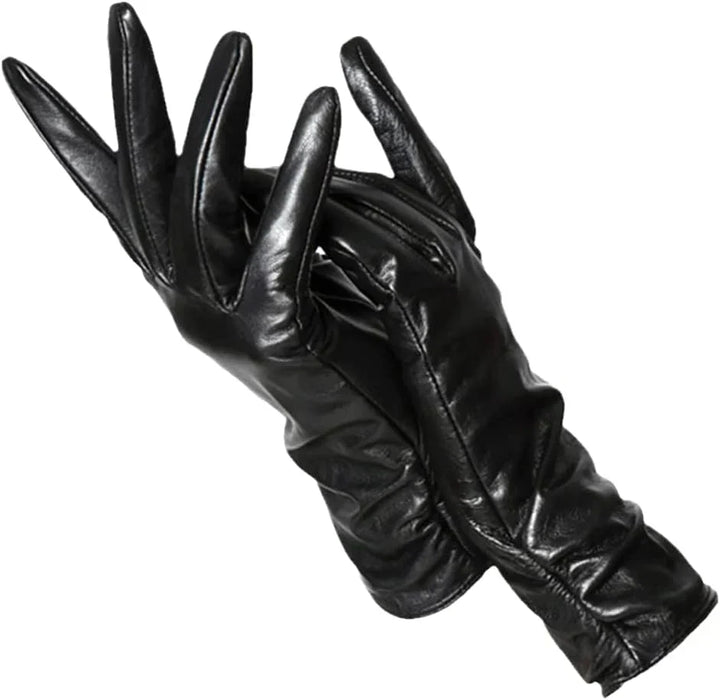 Classic Leather Women's Gloves - LuxLeather-Black-S-State of Style