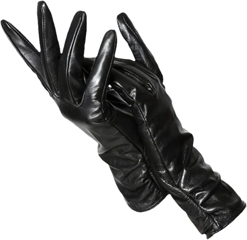 Classic Leather Women's Gloves - LuxLeather-Black-S-State of Style