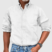 Classic Long Sleeve Shirt - Damien-White-S-State of Style