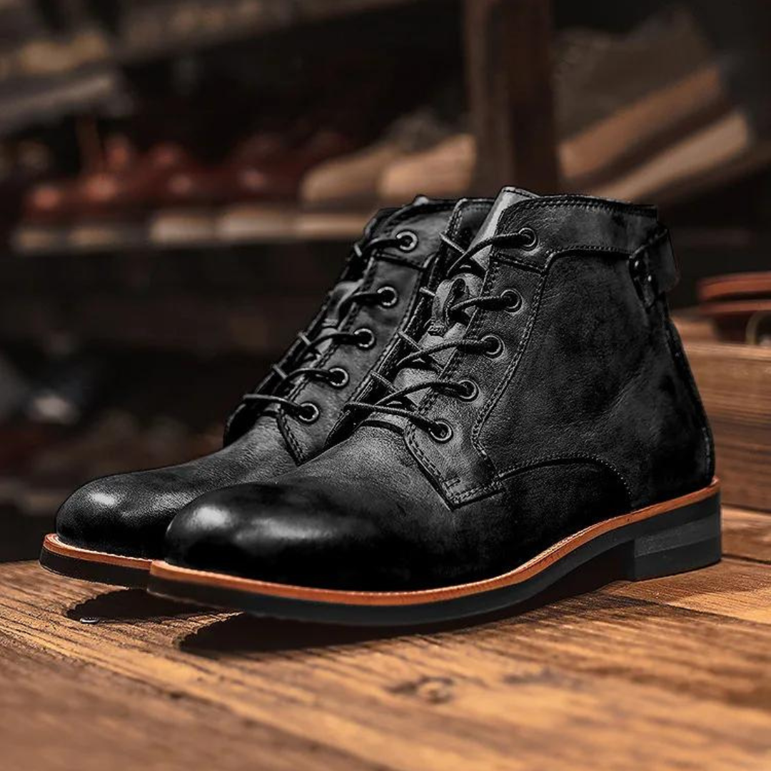 Classic Men's Boots with Ultimate Comfort - Cassian-Black-6-State of Style
