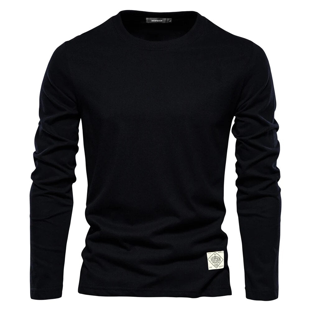 Classic Men's Long-Sleeved Cotton Shirt – Joris-Black-XS-State of Style