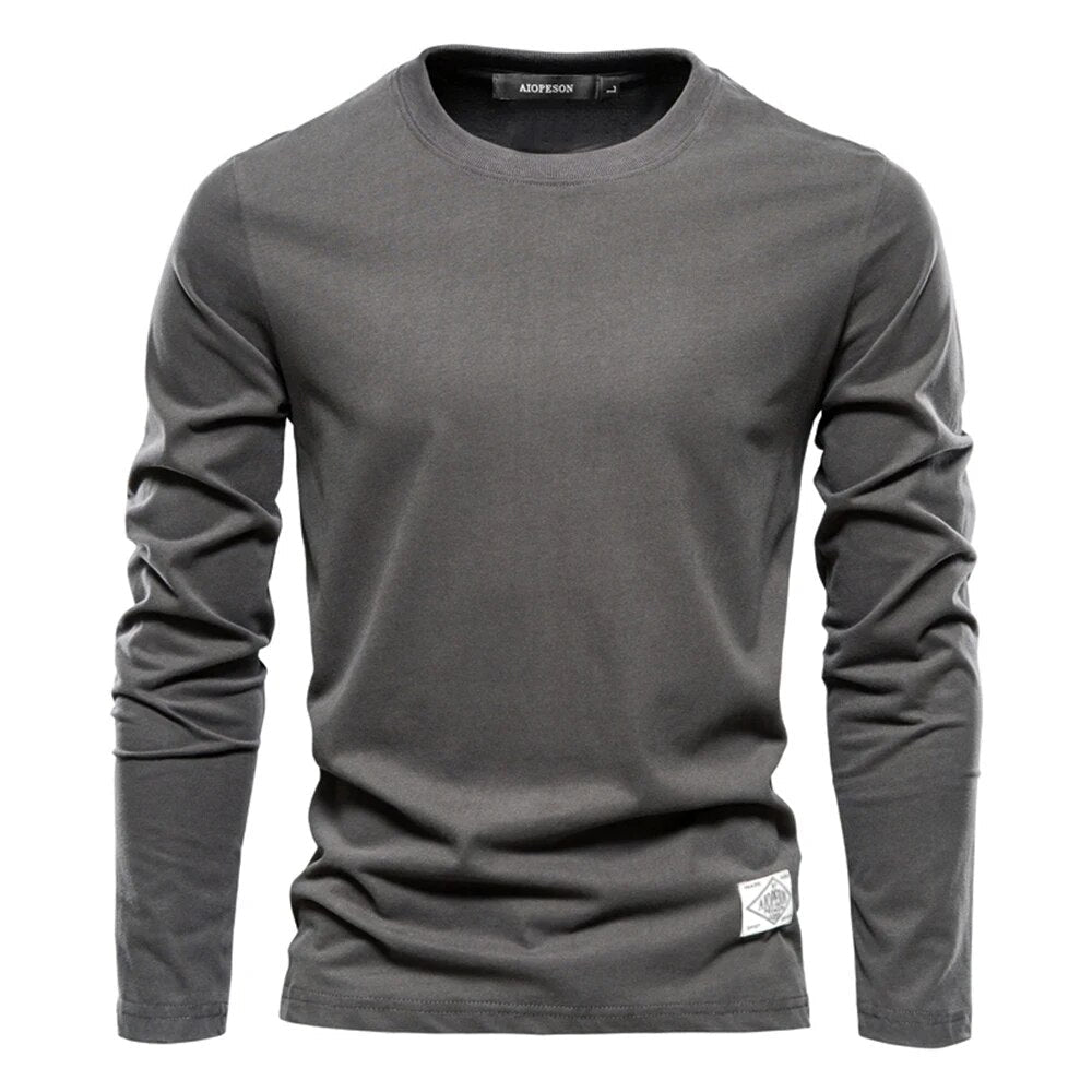 Classic Men's Long-Sleeved Cotton Shirt – Joris-Dark grey-XS-State of Style