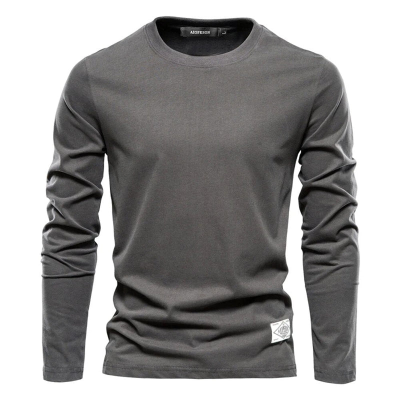 Classic Men's Long-Sleeved Cotton Shirt – Joris-Dark grey-XS-State of Style