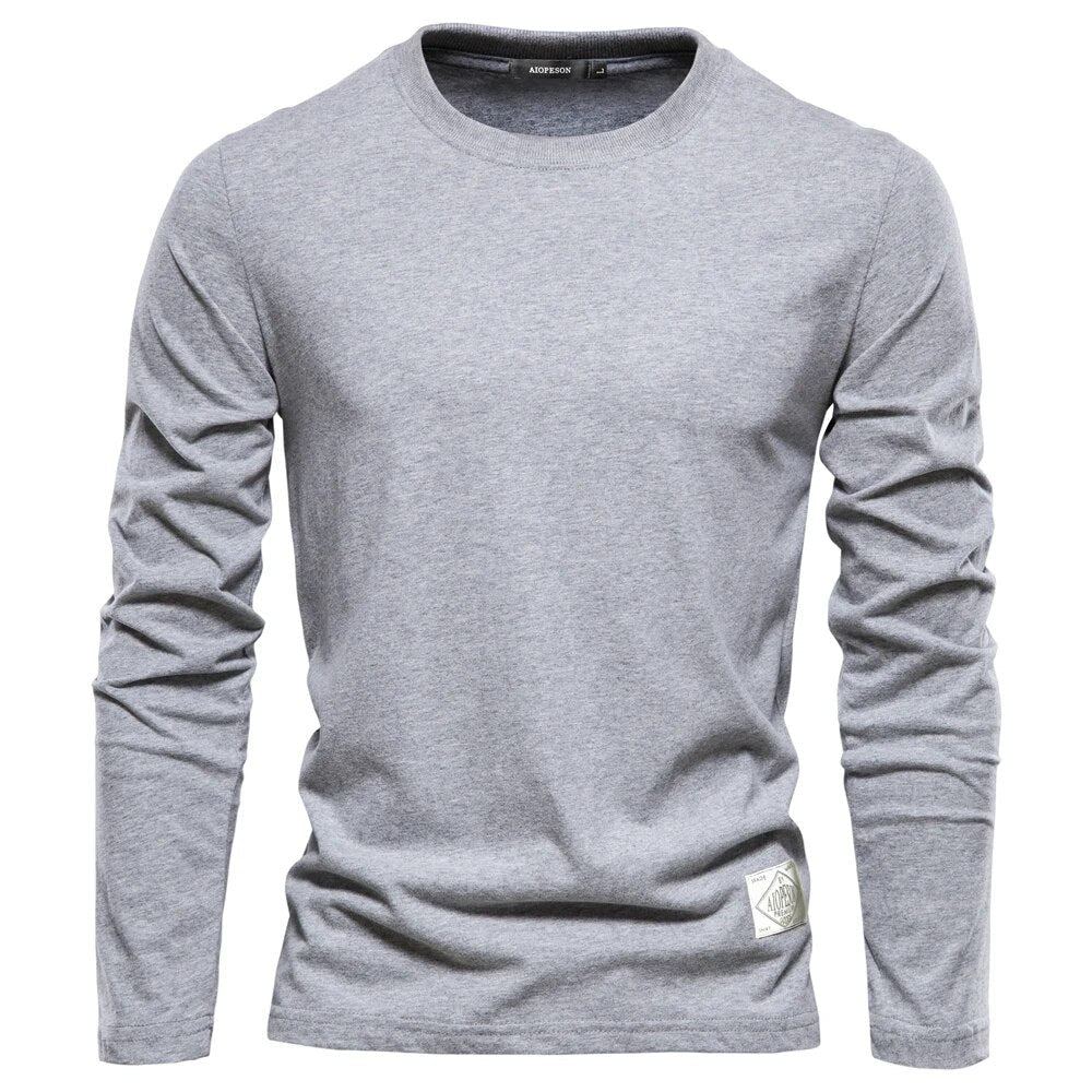 Classic Men's Long-Sleeved Cotton Shirt – Joris-Light grey-XS-State of Style