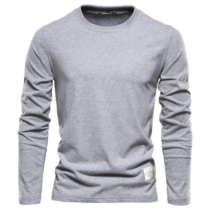 Classic Men's Long-Sleeved Cotton Shirt – Joris-Light grey-XS-State of Style