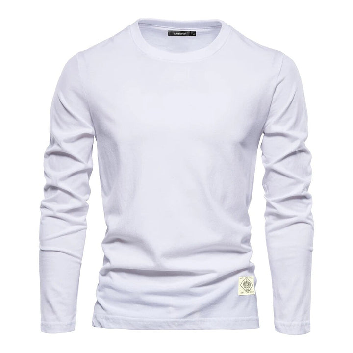 Classic Men's Long-Sleeved Cotton Shirt – Joris-White-XS-State of Style
