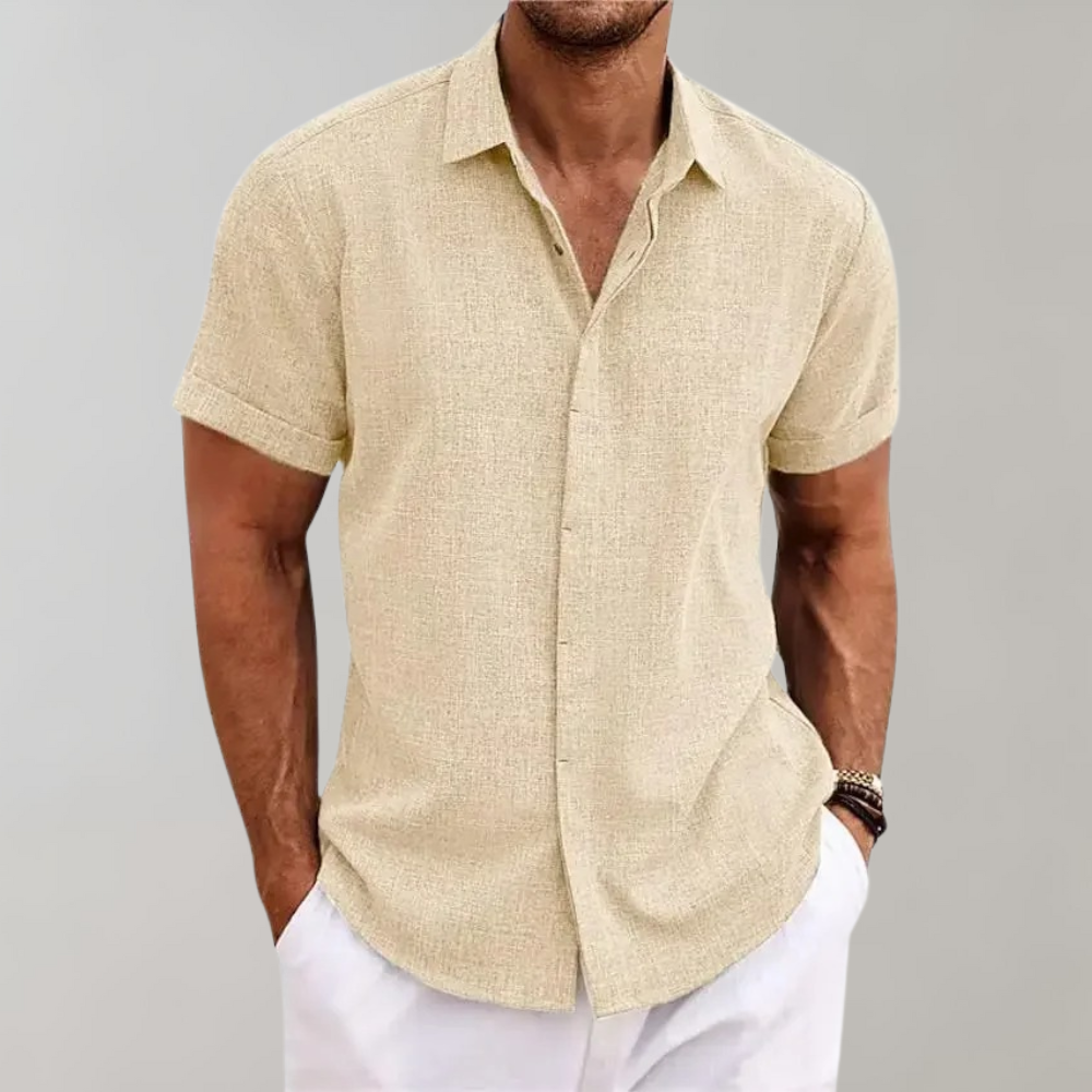 Classic Men's Polo - Harrison-Beige-S-State of Style