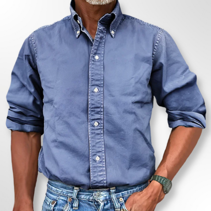 Classic Men’s Shirt - Victor-Blue-S-State of Style