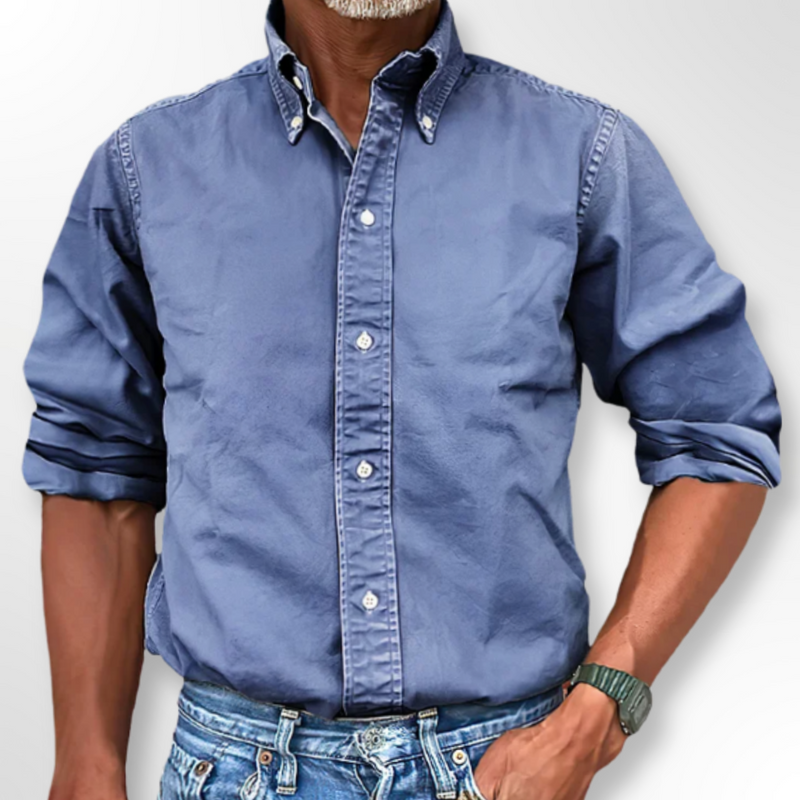 Classic Men’s Shirt - Victor-Blue-S-State of Style