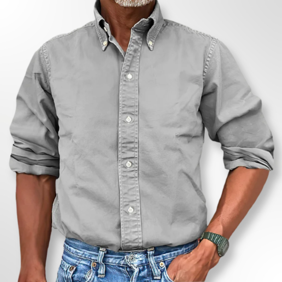 Classic Men's Shirt - Victor-Grey-S-State of Style