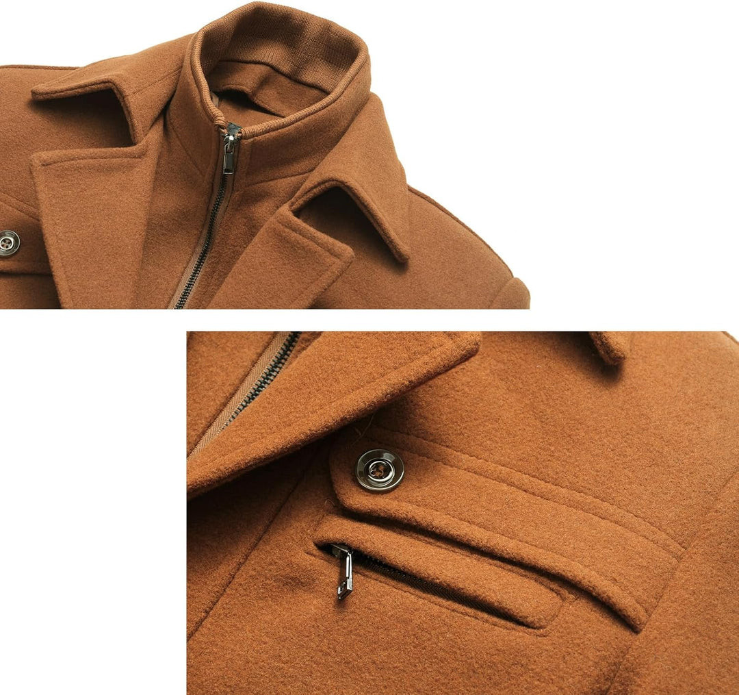 Classic Men's Winter Blazer - Luca-Black-S-State of Style