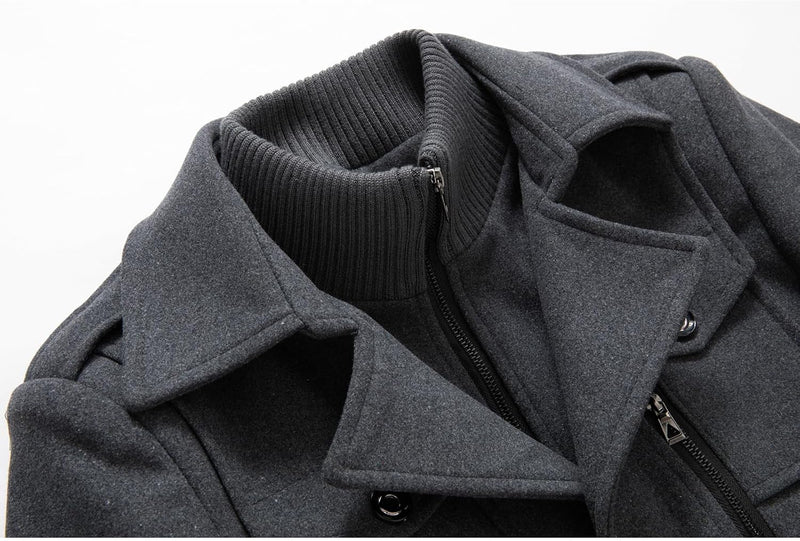 Classic Men's Winter Blazer - Luca-Black-S-State of Style