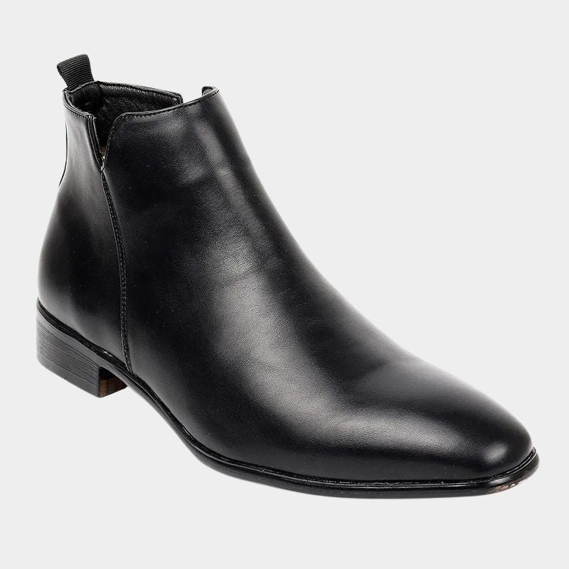 Classic Retro Leather Men's Boots - Lars-Black-7-State of Style